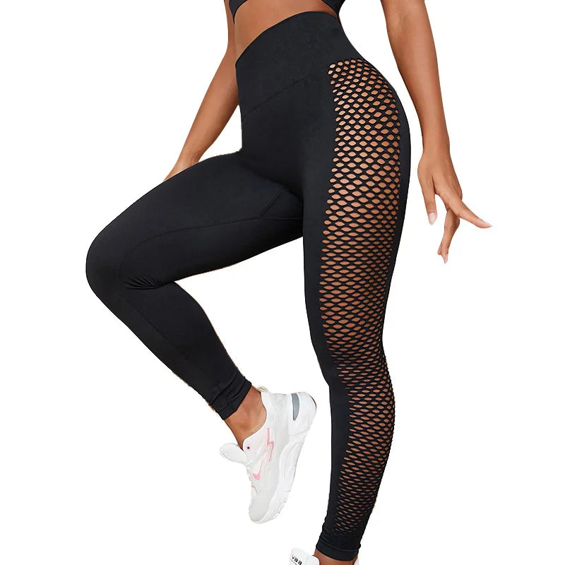 Fitness Leggings W/ Mesh