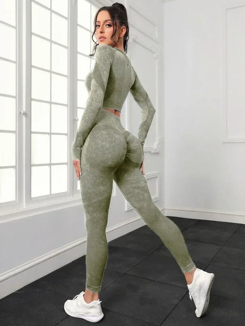 Seamless Yoga Sets W/ High Waist