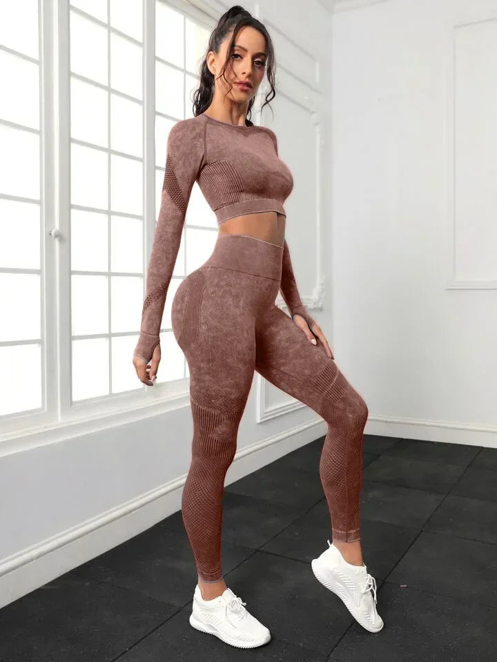 Seamless Yoga Sets W/ High Waist