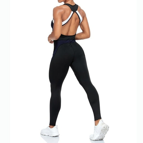 Fitness Women Jumpsuit Sleeveless Tracksuit