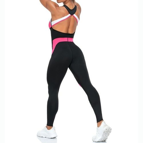 Fitness Women Jumpsuit Sleeveless Tracksuit