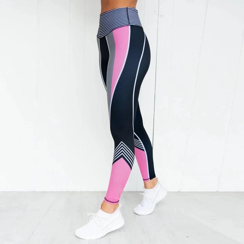 Unique Print Slim Yoga Pants