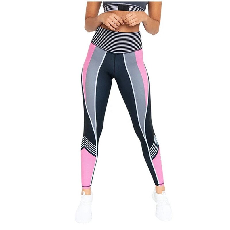 Unique Print Slim Yoga Pants