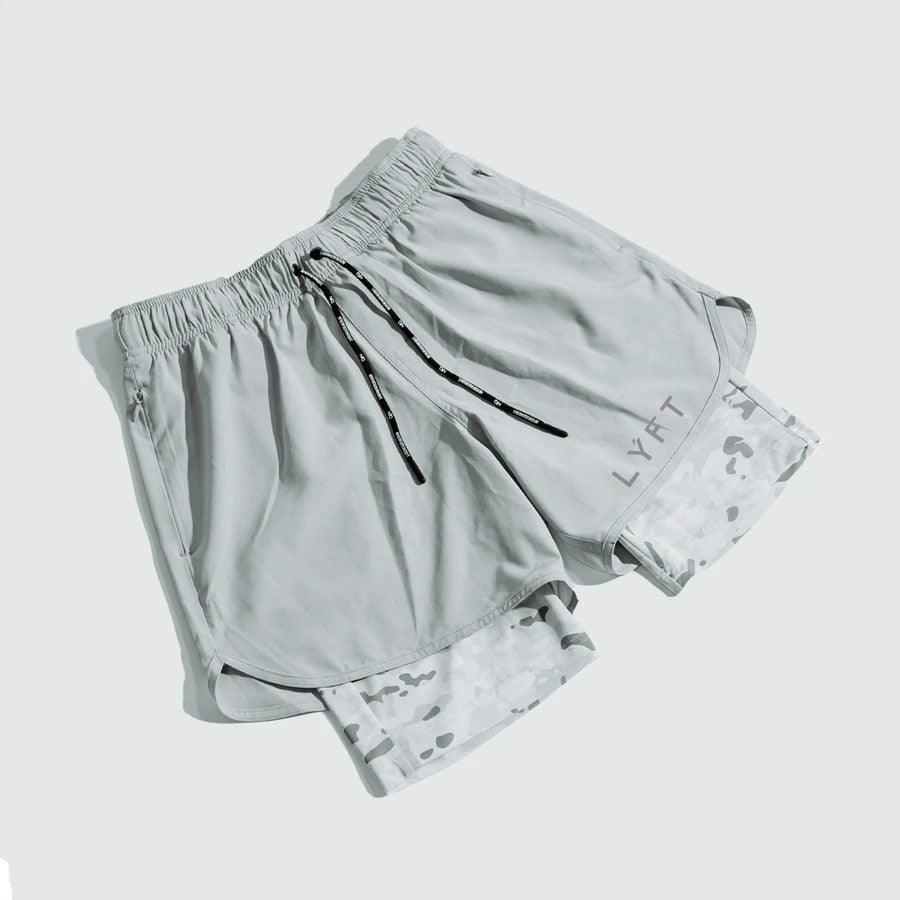 2-in-1 Camo Quick Dry Shorts