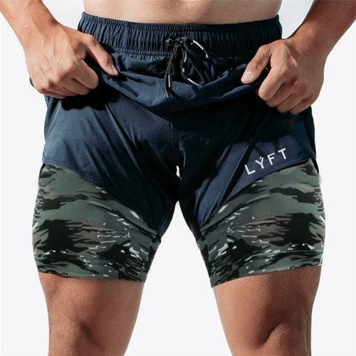 2-in-1 Camo Quick Dry Shorts