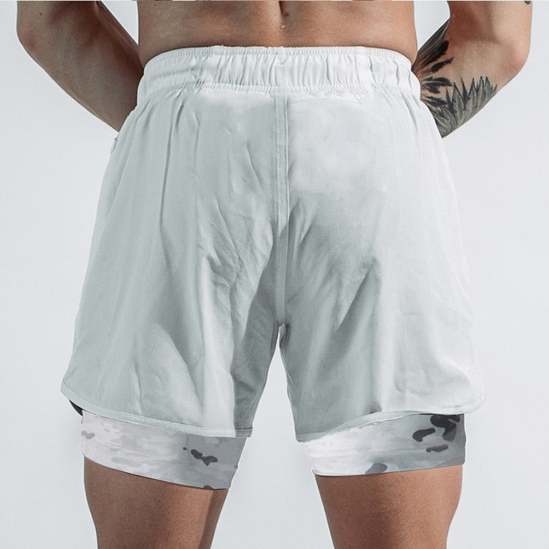 2-in-1 Camo Quick Dry Shorts