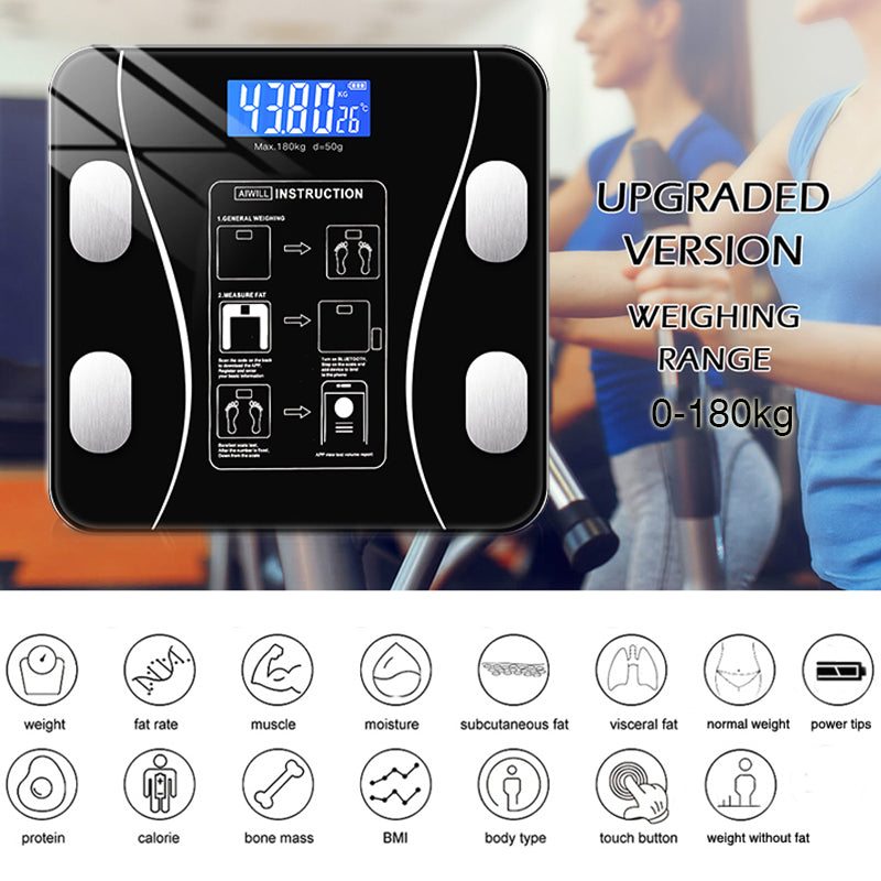 Body Fat Scale Bluetooth Bmi Body Scales Smart Wireless Digital