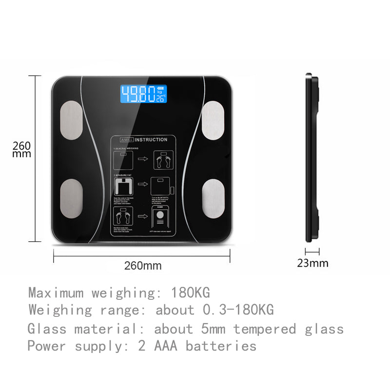 Body Fat Scale Bluetooth Bmi Body Scales Smart Wireless Digital