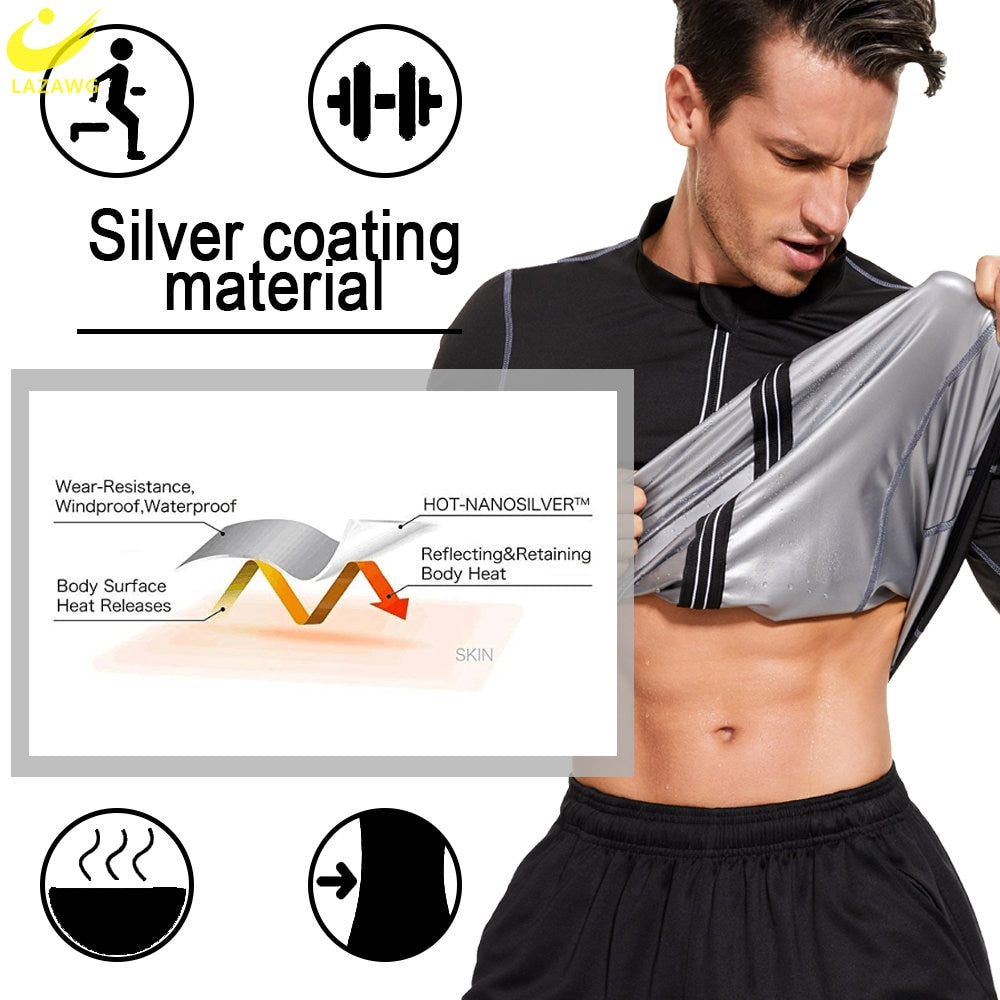 Men's Long Sleeve Sauna Jacket