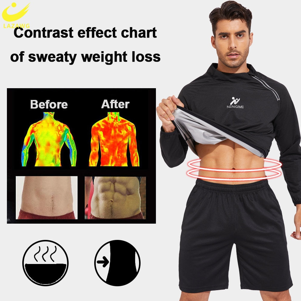 Men's Long Sleeve Sauna Jacket