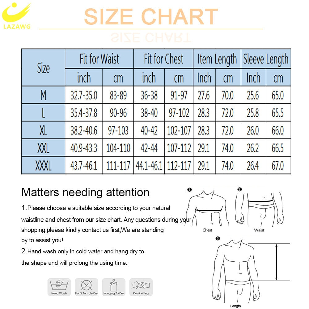 Men's Long Sleeve Sauna Jacket