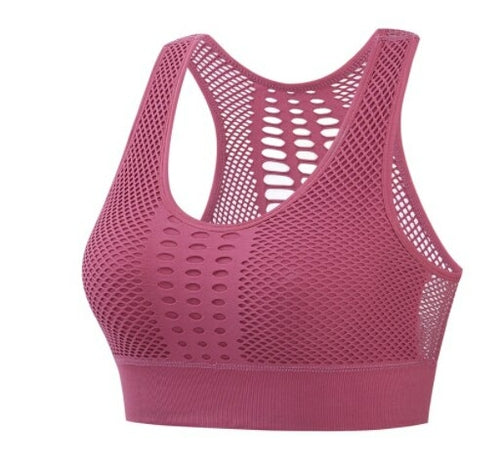 Push Up Women's Breathable Back Active Sports Bra