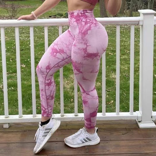 Seamless Women Tie-dye Leggings