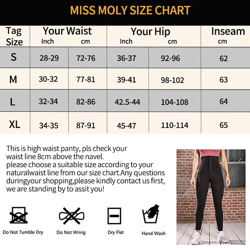 Women Sweat Leggings W/ Waist Trainer