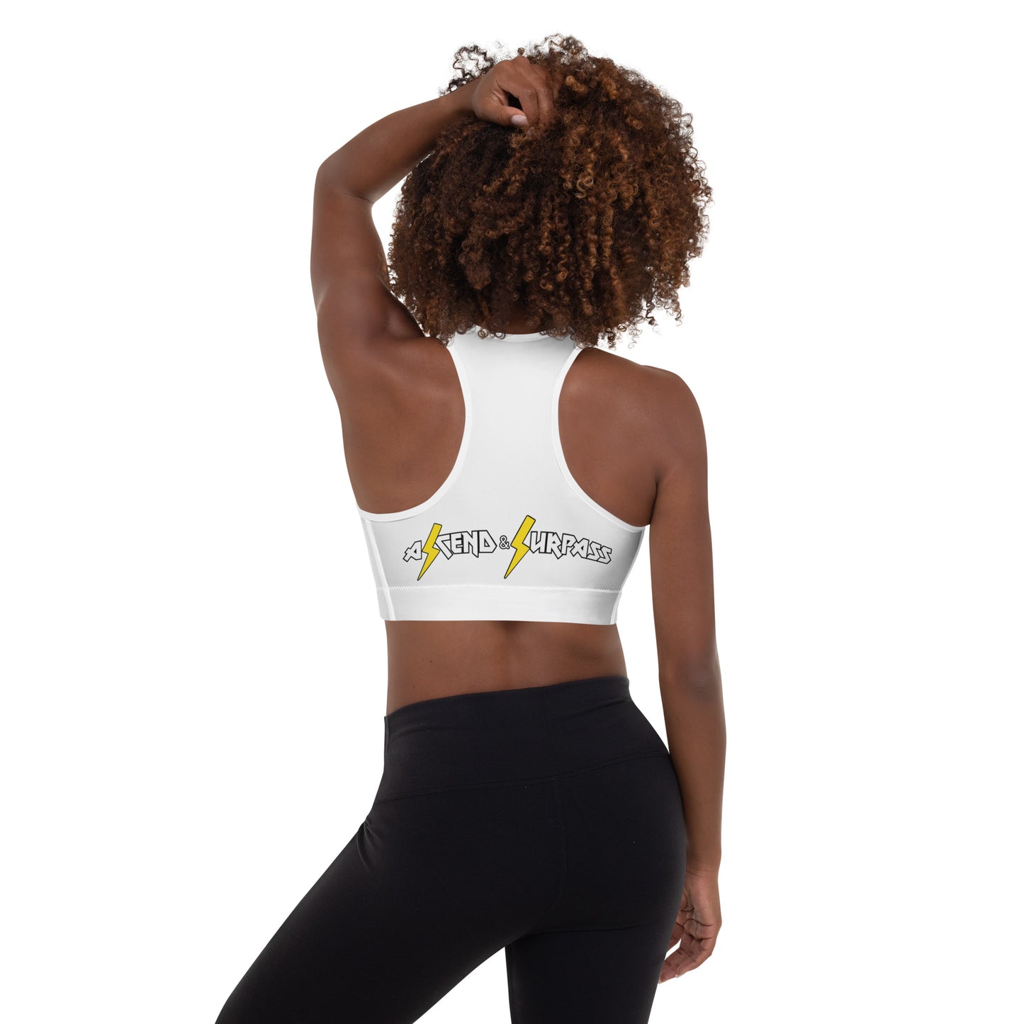 Padded Sports Bra with A&S logo