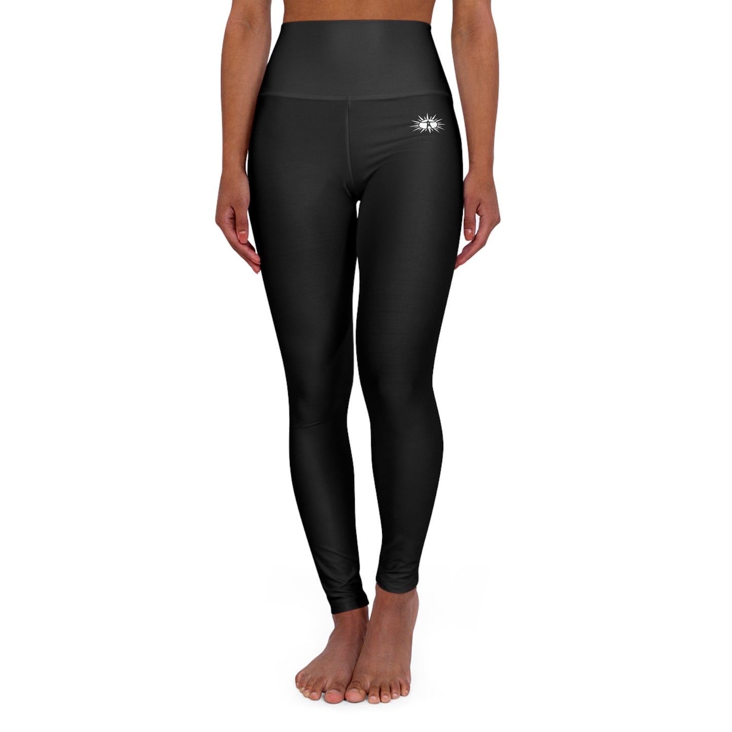 Copy of Copy of High-Waisted Yoga Leggings — “This Is My Booty” Handprint Activewear