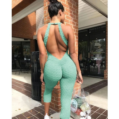 Sexy One-pieces Sports Suit W/ Sexy Back