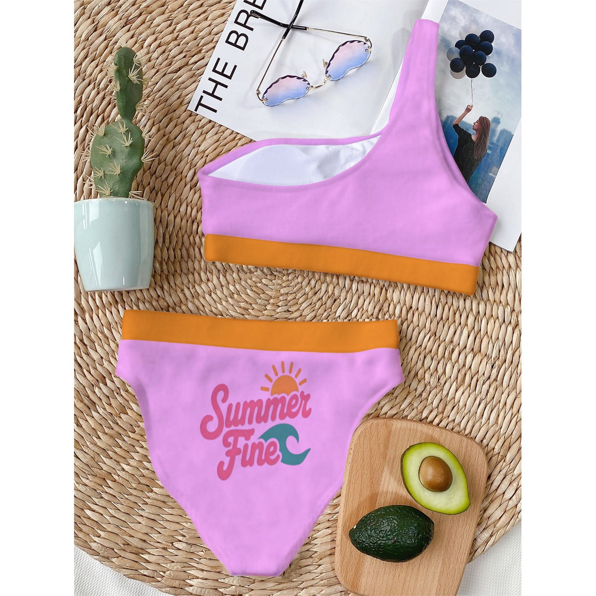 Summer Fine Bikini With Single Shoulder