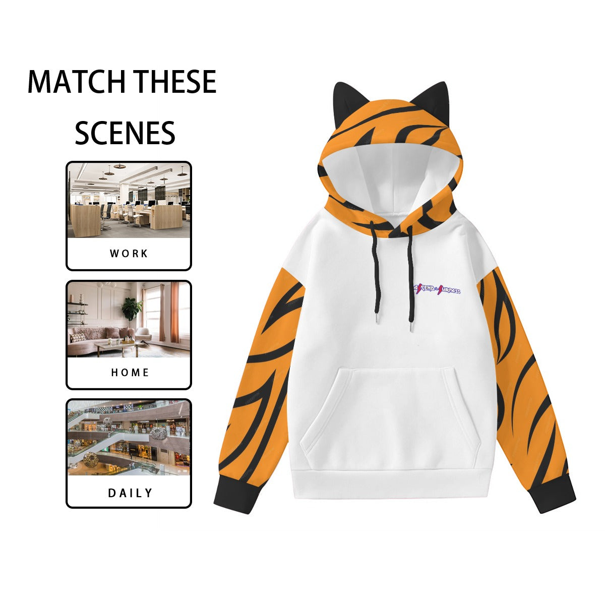 Tiger Stripe Women’s Hoodie
