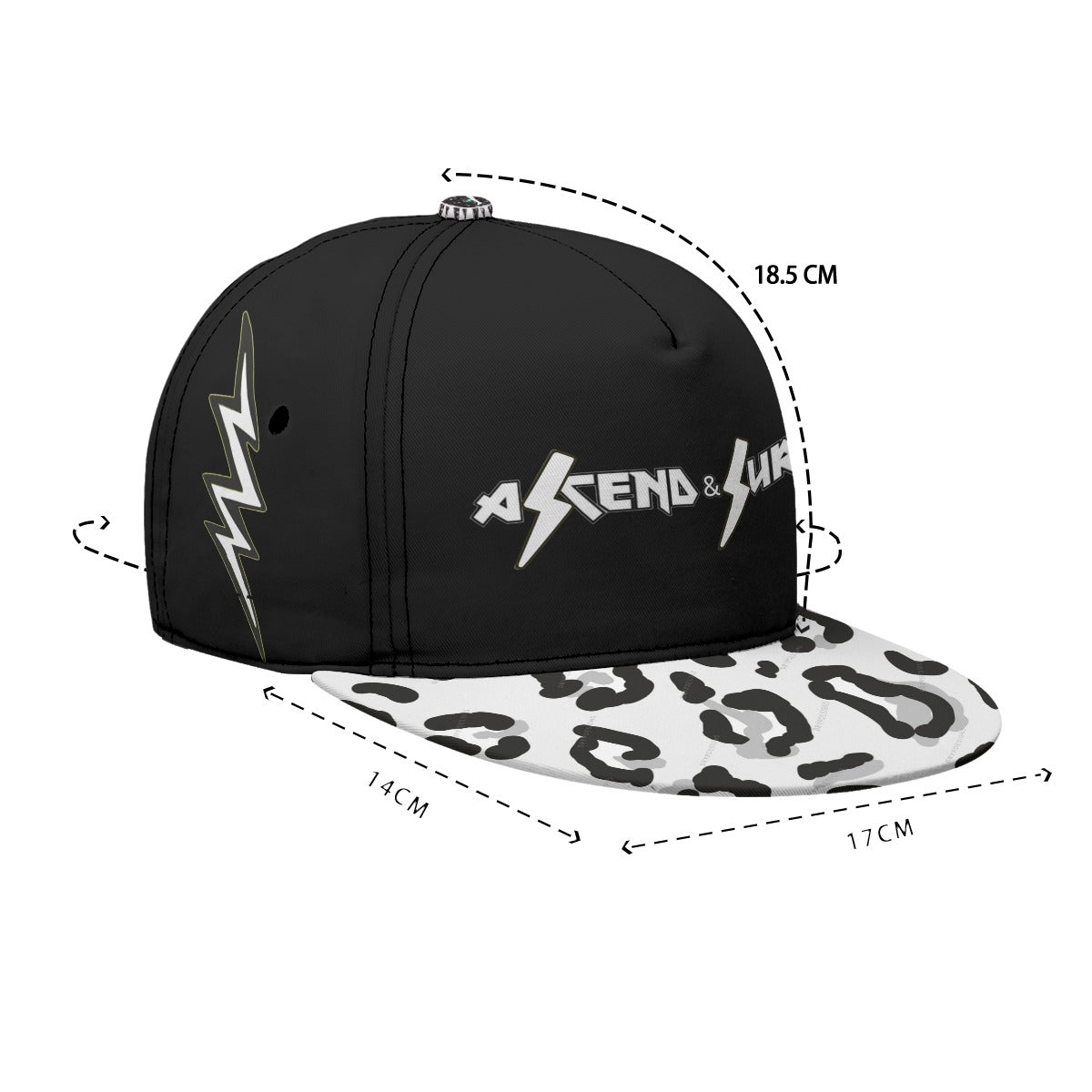 A & S Snapback Cheetah Cap