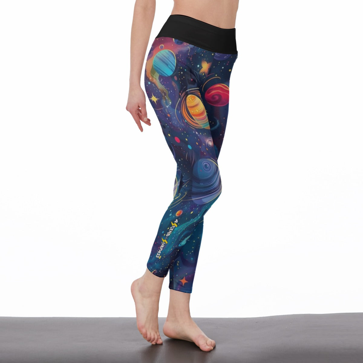 A&S Galaxy Women's High Waist Leggings