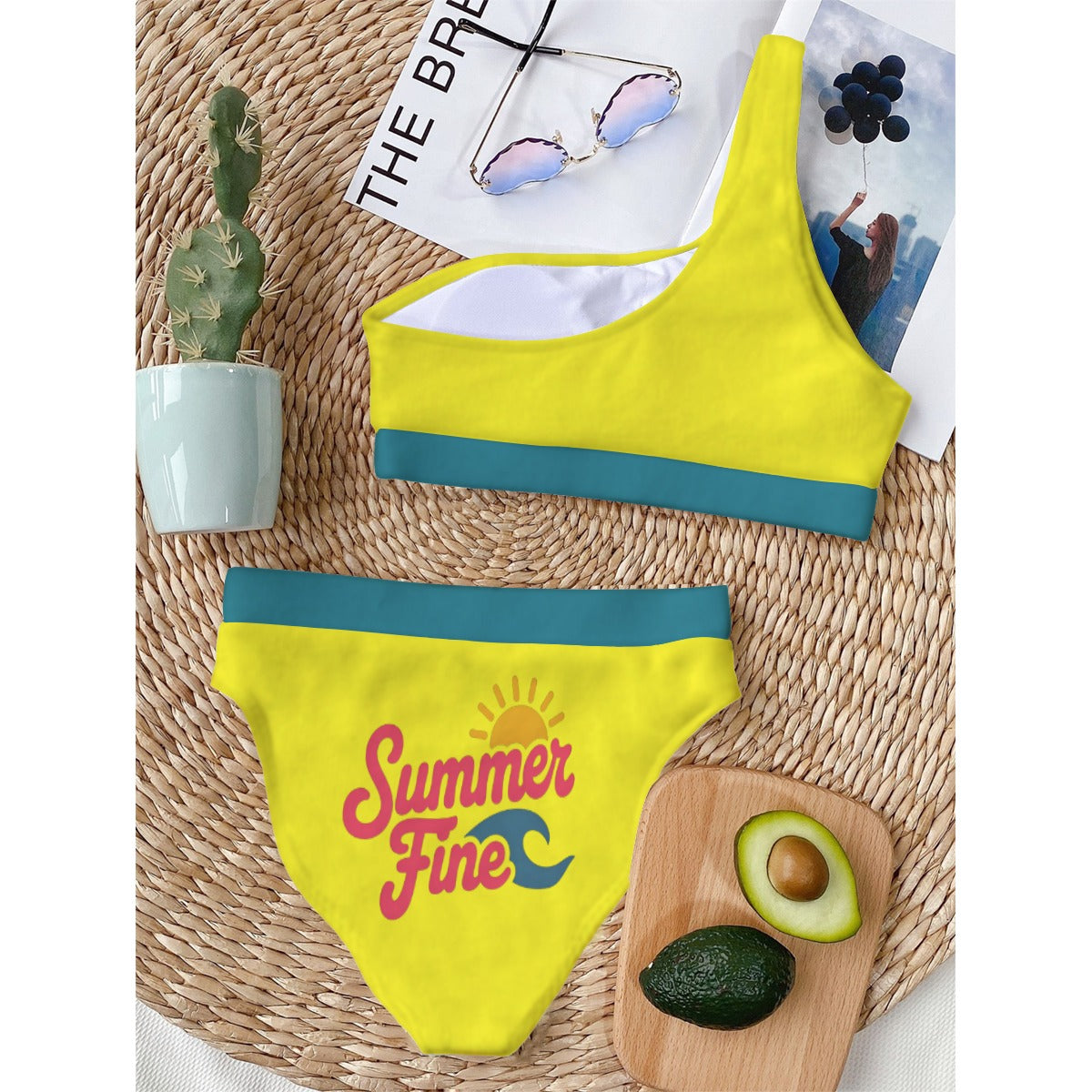 Summer Fine Bikini With Single Shoulder