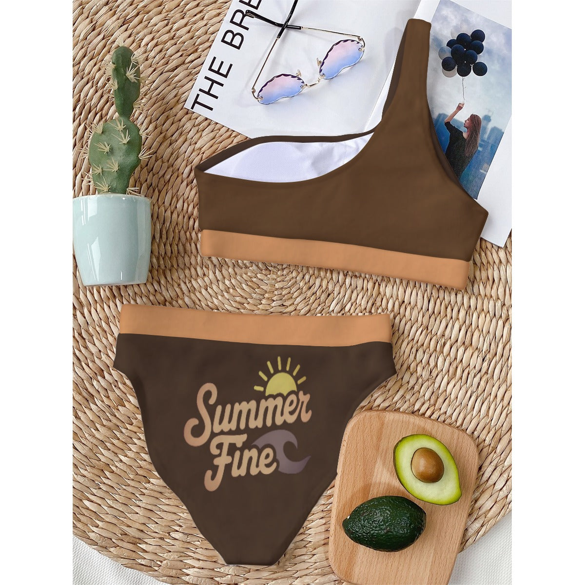 Summer Fine Bikini With Single Shoulder