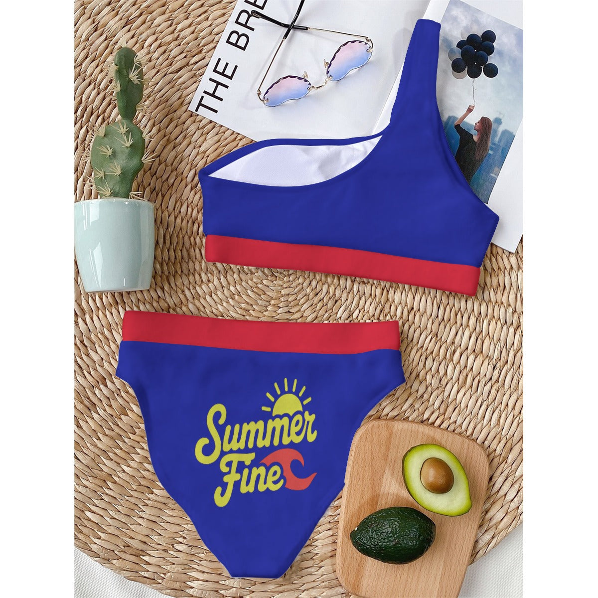 Summer Fine Bikini With Single Shoulder