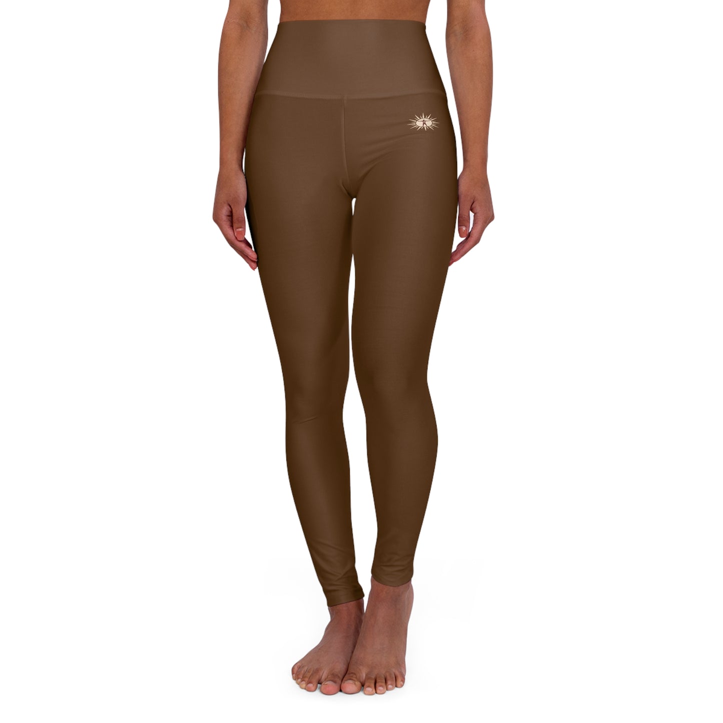 Copy of High-Waisted Yoga Leggings — “This Is My Booty” Handprint Activewear