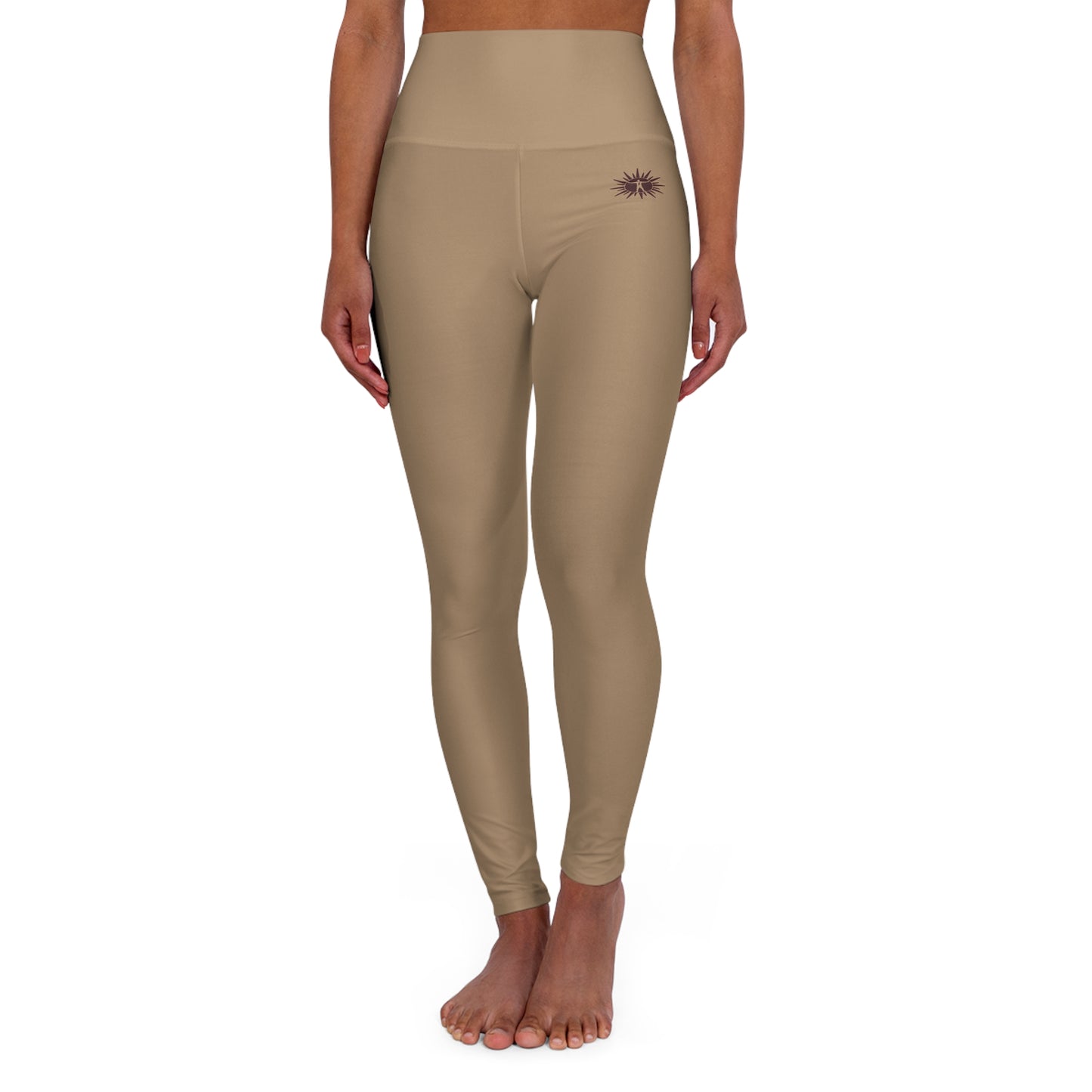 Copy of Copy of Copy of High-Waisted Yoga Leggings — “This Is My Booty” Handprint Activewear