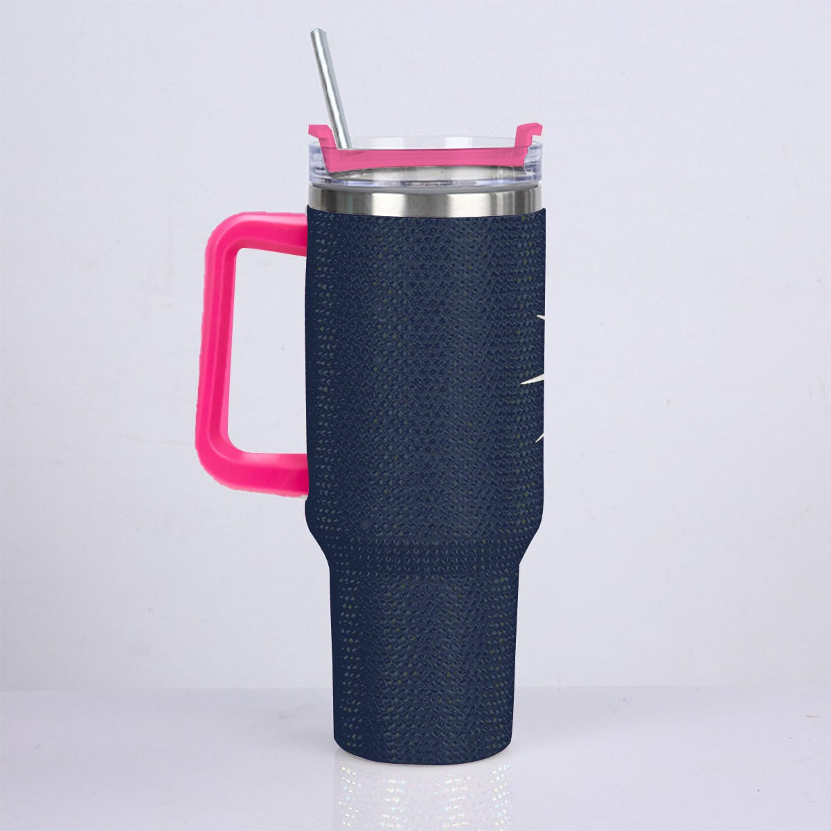 40oz Diamond Cup With Stainless Steel Straw