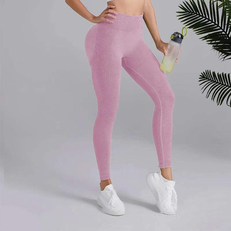 High Waist Seamless Leggings (Tummy Control)