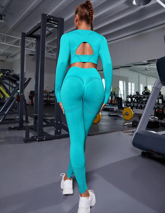 Seamless Ladies Solid Color Fitness Wear