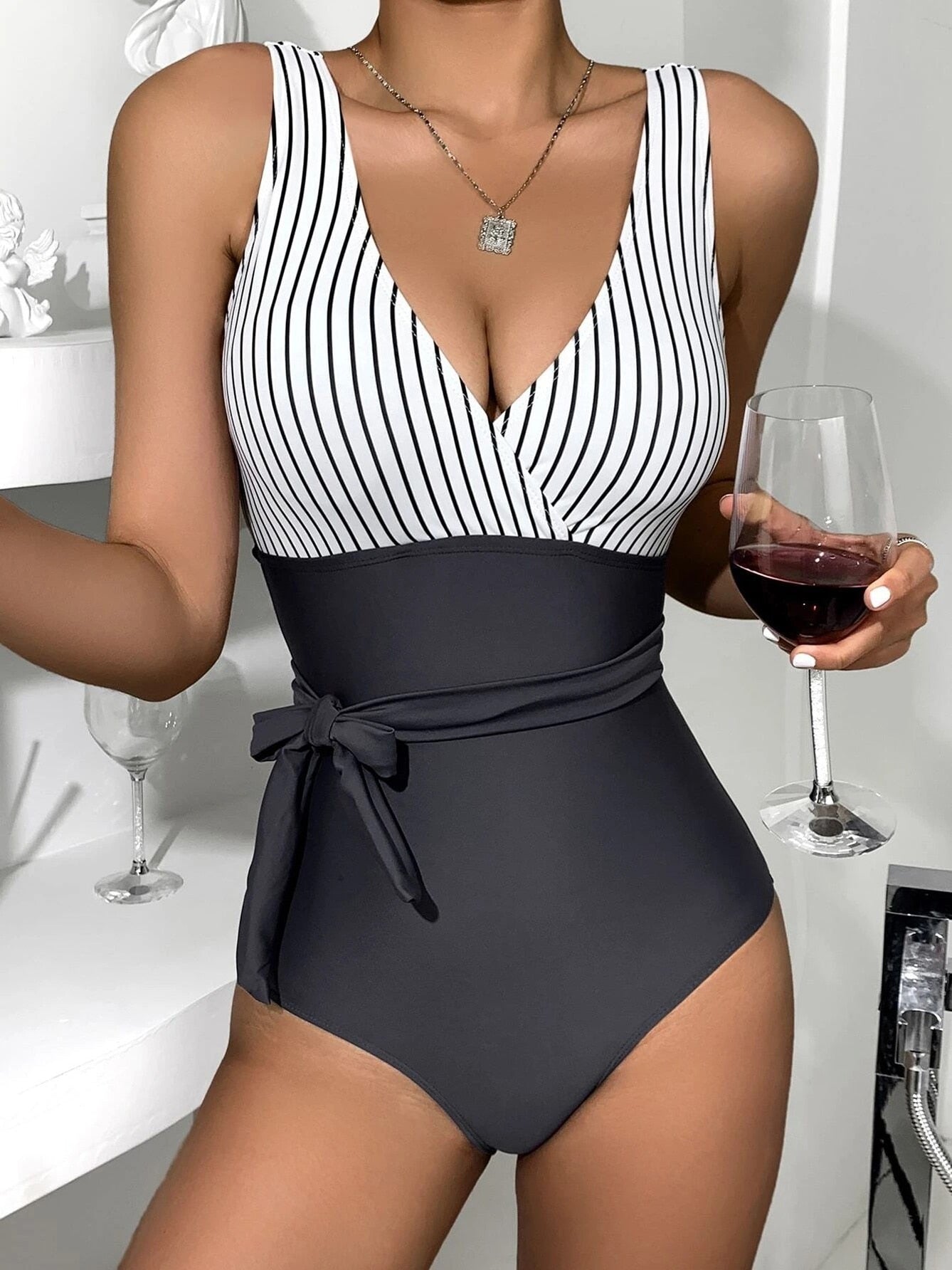 1-Piece Swimsuit W/ Tummy Control