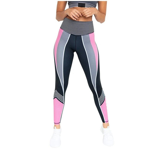 Unique Print Slim Yoga Pants