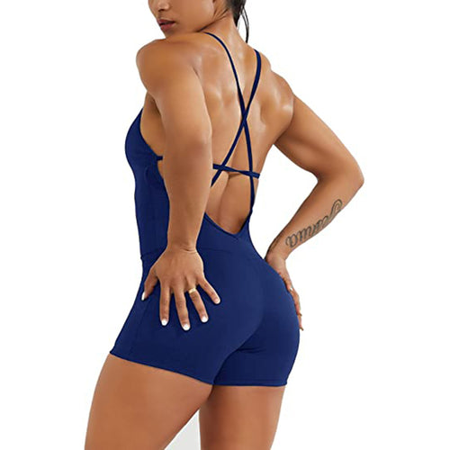 Booty Snugged One-Piece Fitness Jumpsuit