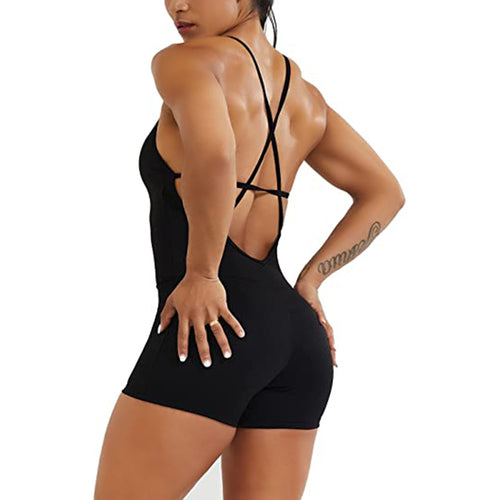 Booty Snugged One-Piece Fitness Jumpsuit