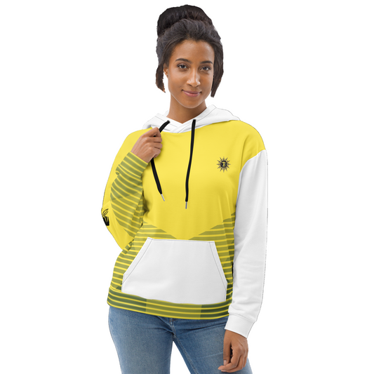 White Unisex Bumble Hoodie