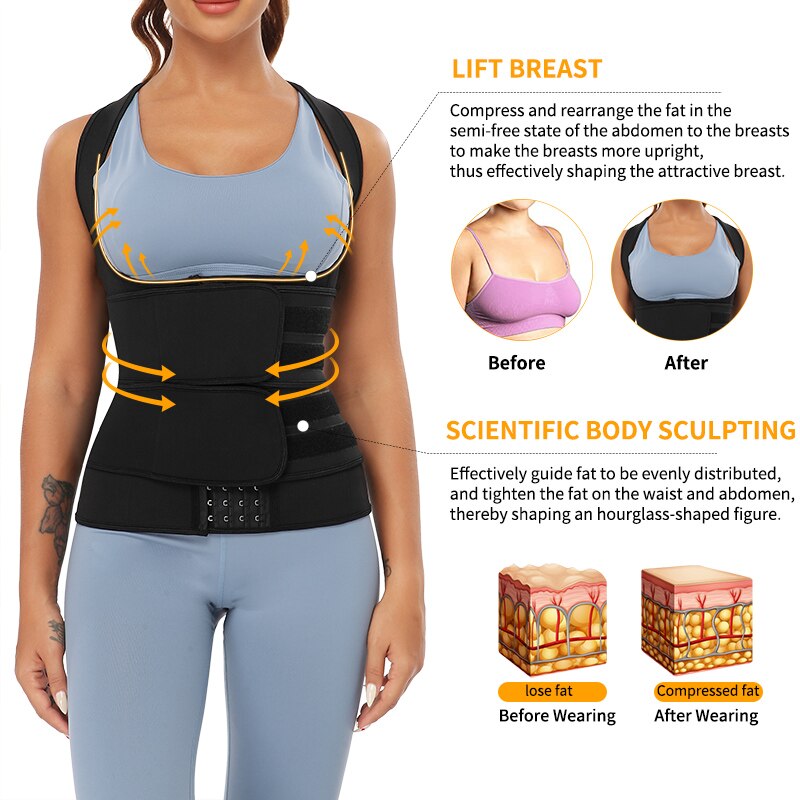 Fajas Colombianas Body Shapewear Women Waist Corset Tops Female