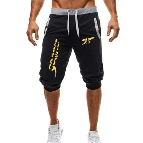 Mens Workout Running Shorts Soft 3/4 Trousers Gym Joggers Short