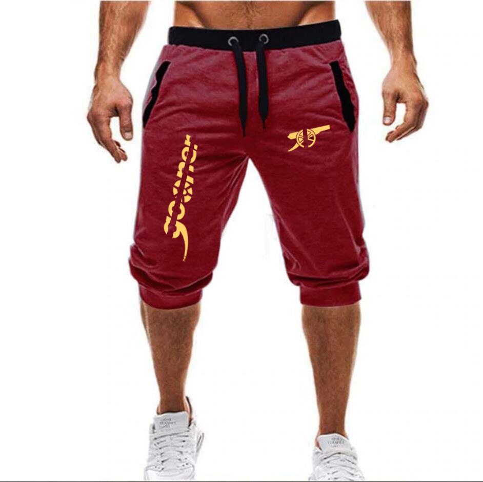 Mens Workout Running Shorts Soft 3/4 Trousers Gym Joggers Short