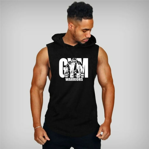 Sleeveless Gym hoodie/ Tanks