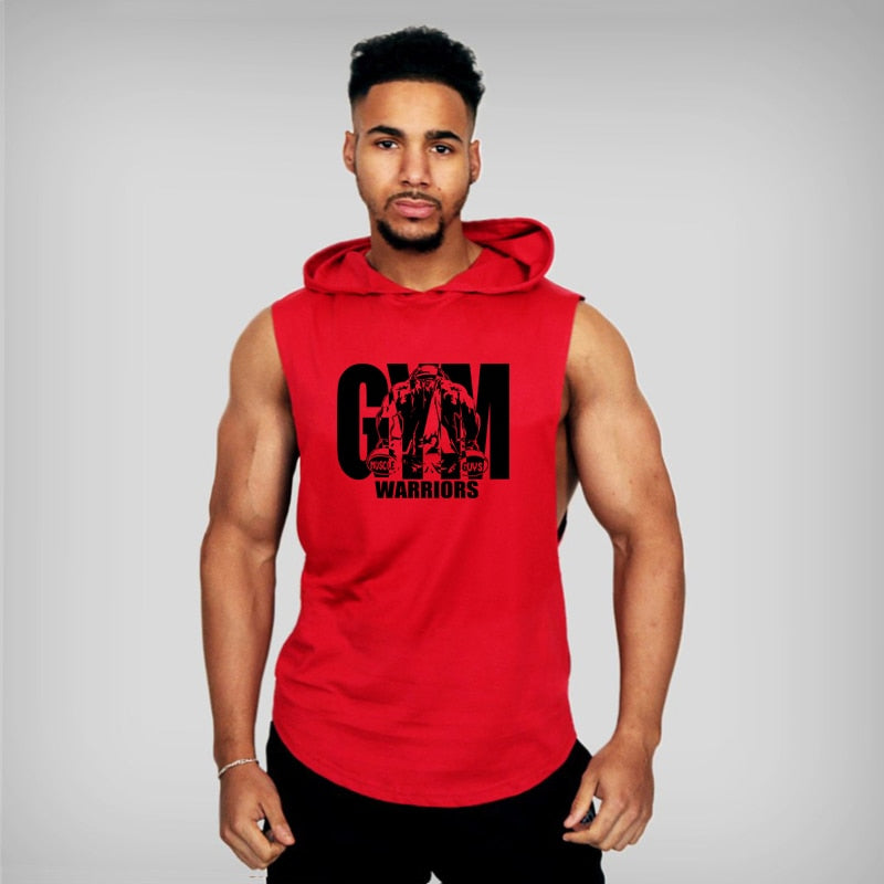 Sleeveless Gym hoodie/ Tanks