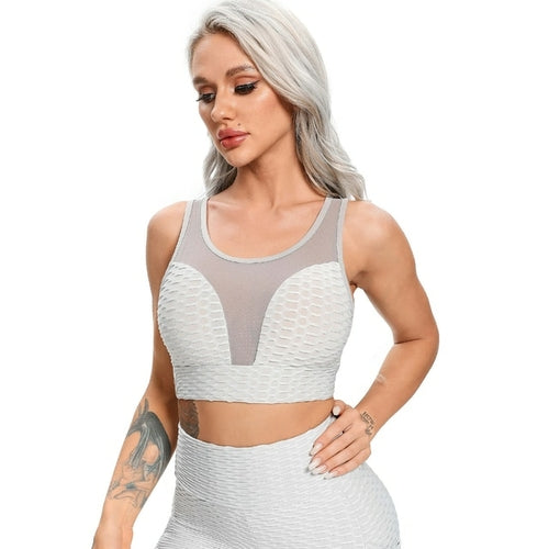 Sexy Sport Bra Transparent Cleavage