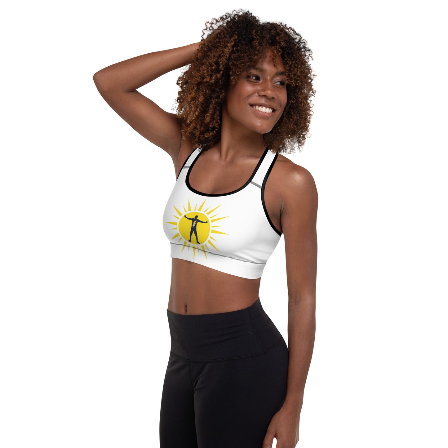 Padded Sports Bra with A&S logo